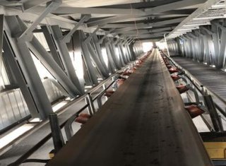 安徽電廠上煤系統(tǒng)DTII-500型帶式輸送機案例